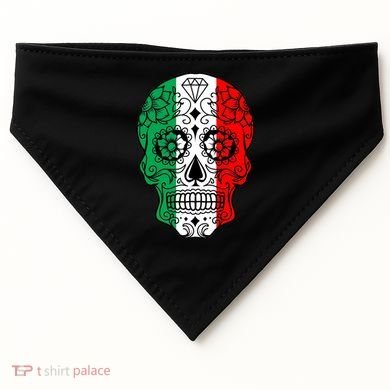 Candy Diamond Skull of Italy USA-Made Doggie Bandana