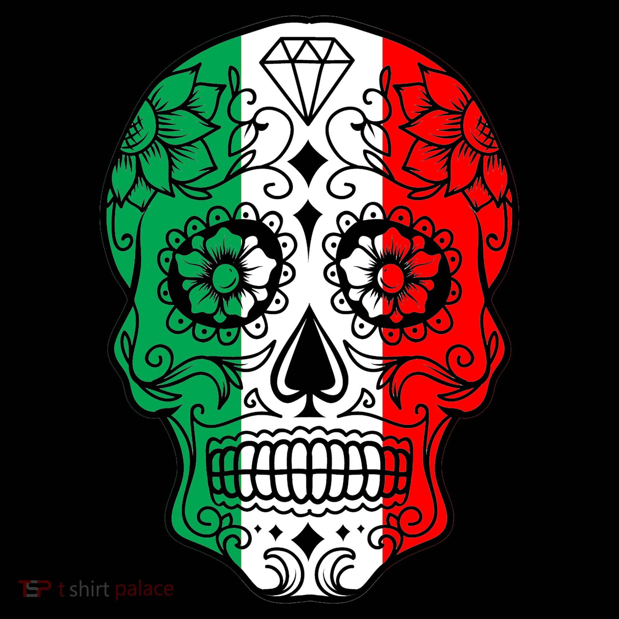 Candy Diamond Skull of Italy T-Shirt