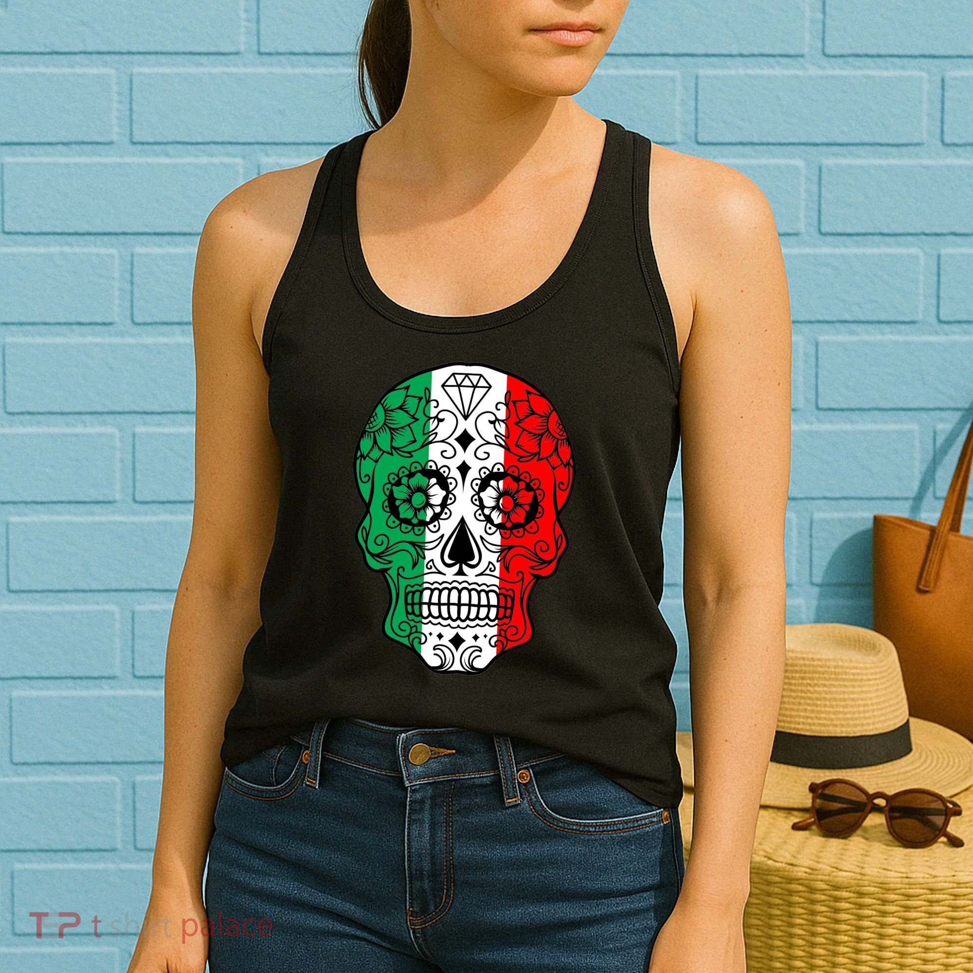 Candy Diamond Skull of Italy Women's Tank Top