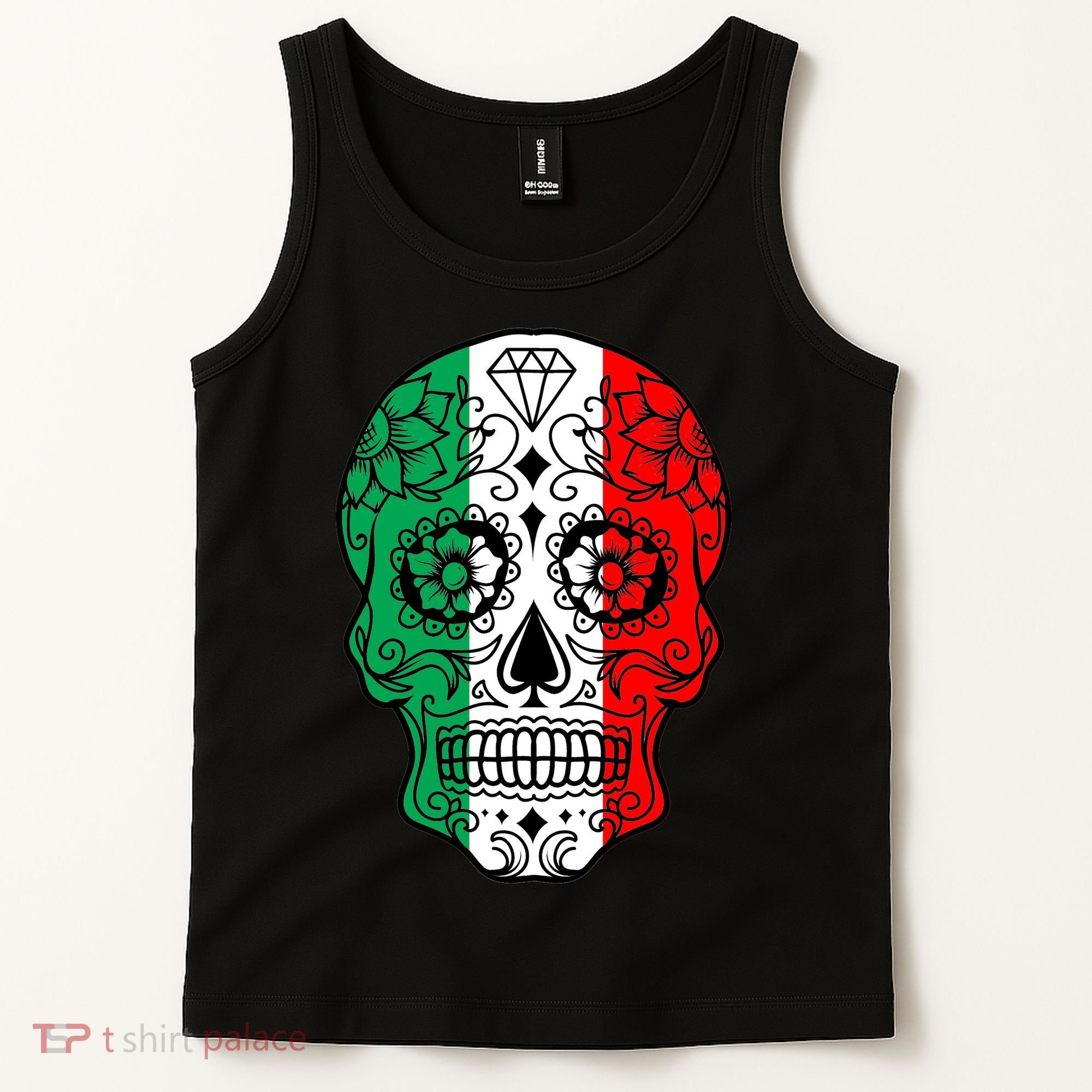 Candy Diamond Skull of Italy Tank Top