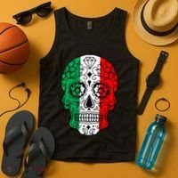 Candy Diamond Skull of Italy Tank Top thumb 4