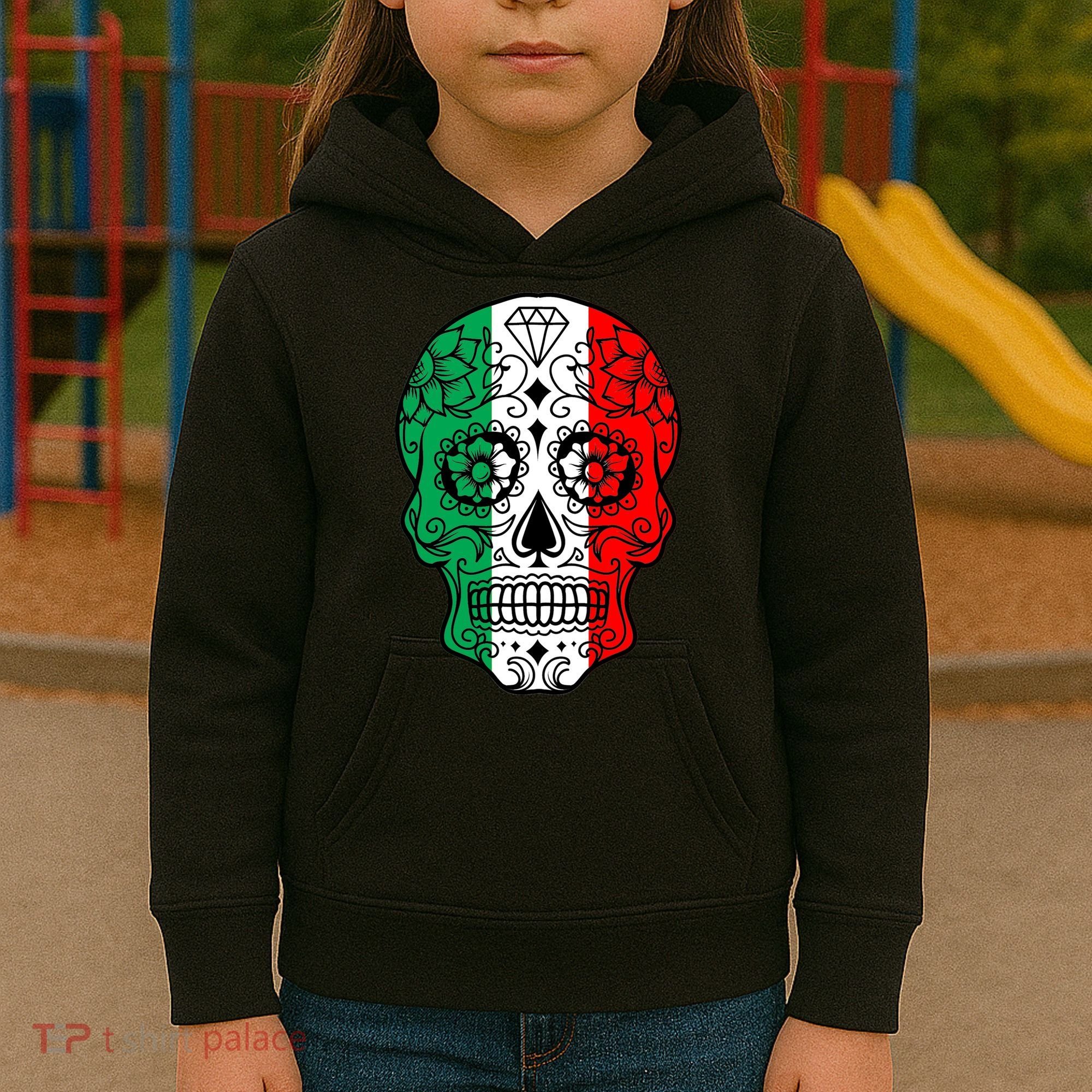 Candy Diamond Skull of Italy Kids Hoodie