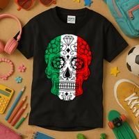 Candy Diamond Skull of Italy Kids T-Shirt thumb 3