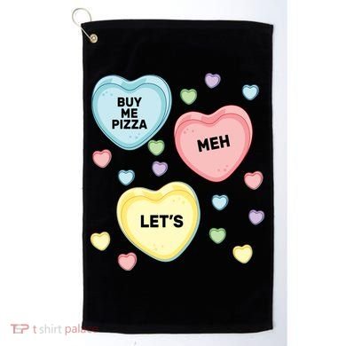 Candy Of Hearts Golf Towel