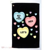 Candy Of Hearts Golf Towel thumb 0