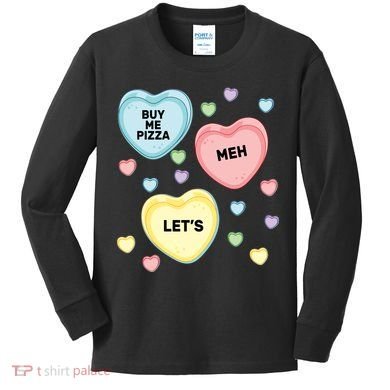 Candy Of Hearts Kids Long Sleeve Shirt
