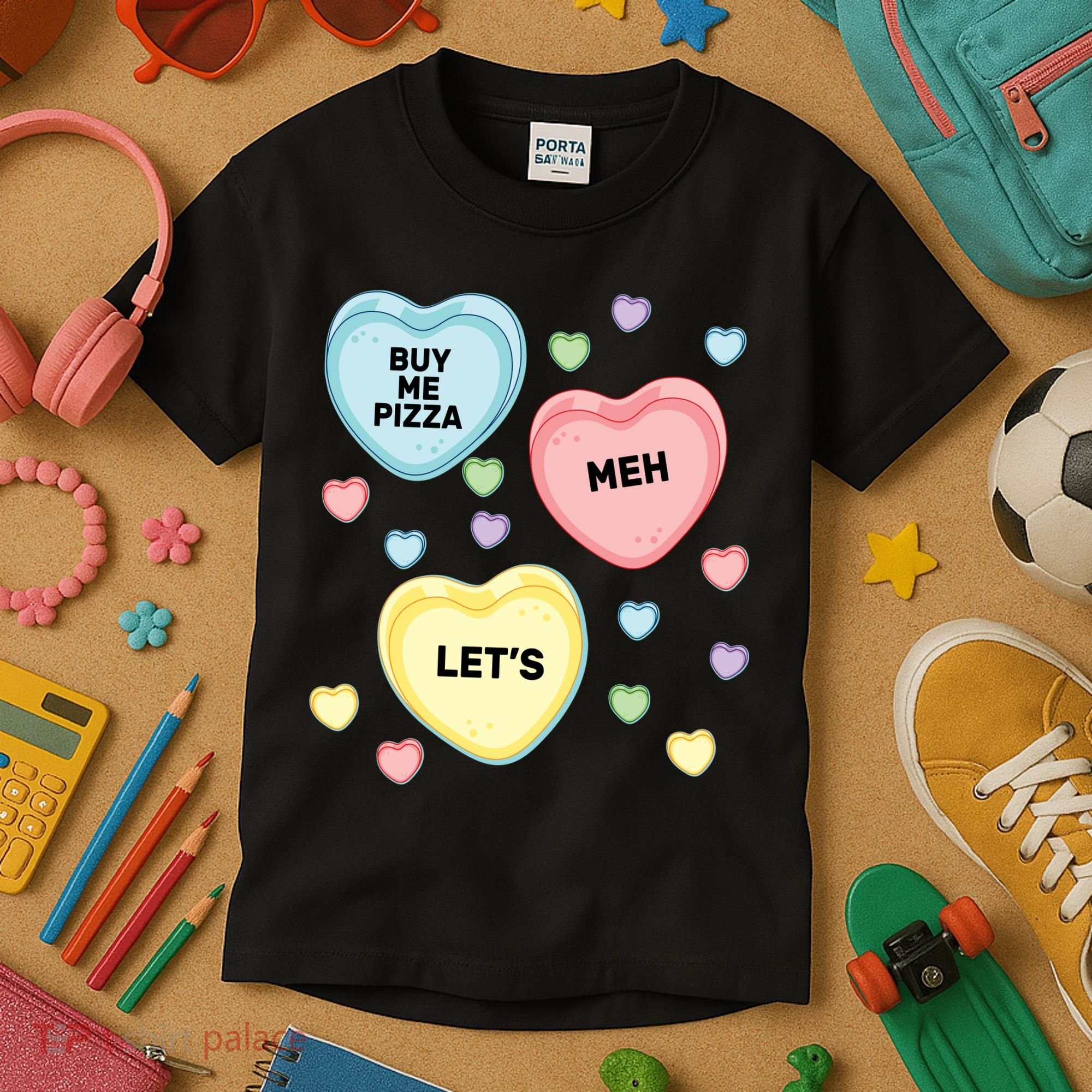 Candy Of Hearts Kids T-Shirt