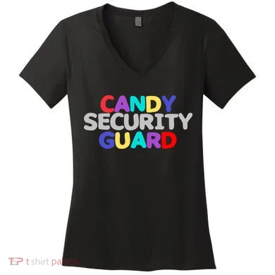 Candy Security Guard Women's V-Neck T-Shirt