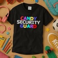 Candy Security Guard Kids T-Shirt thumb 3