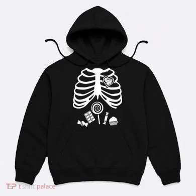 Candy X-Ray Skeleton Rib Cage Hoodie
