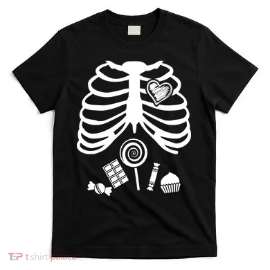 Candy X-Ray Skeleton Rib Cage T-Shirt