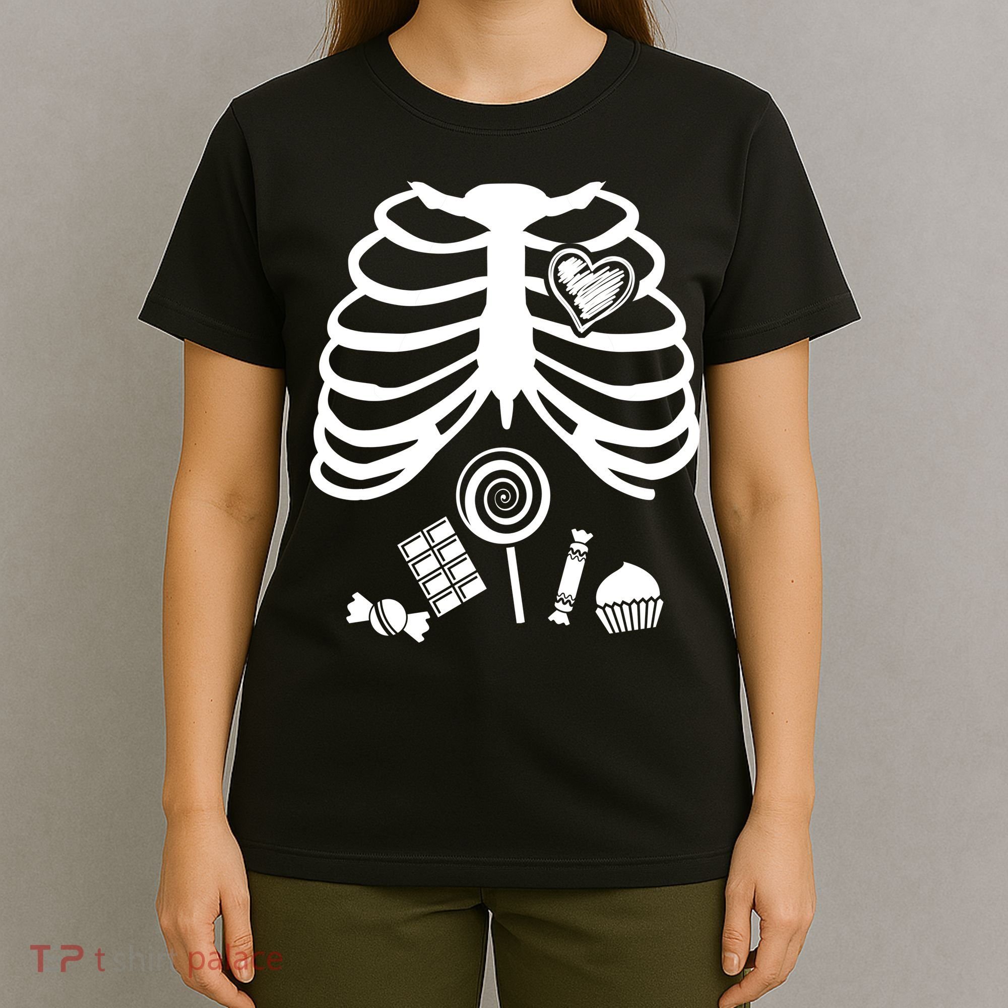 Candy X-Ray Skeleton Rib Cage T-Shirt