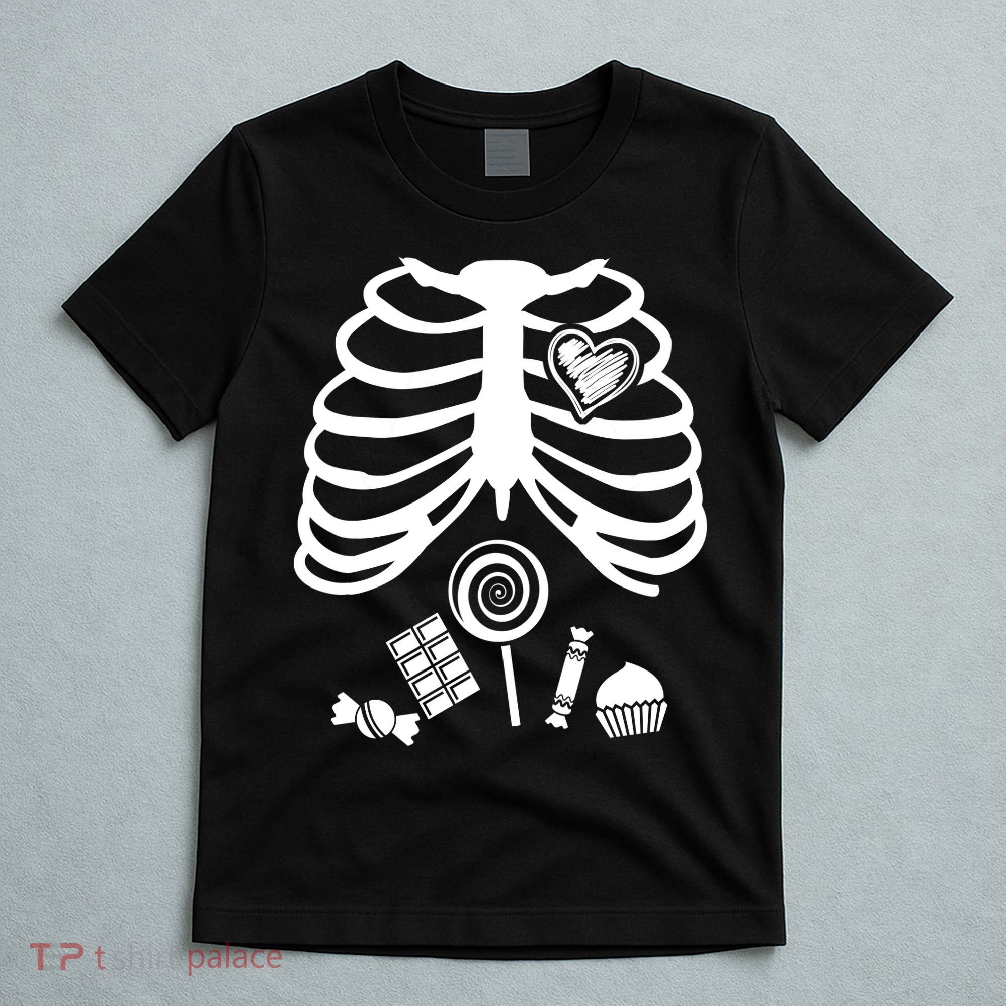 Candy X-Ray Skeleton Rib Cage T-Shirt