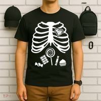 Candy X-Ray Skeleton Rib Cage T-Shirt thumb 6