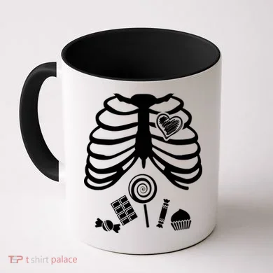 Candy X-Ray Skeleton Rib Cage Coffee Mug
