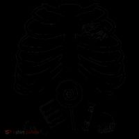 Candy X-Ray Skeleton Rib Cage Coffee Mug thumb 5