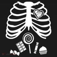 Candy X-Ray Skeleton Rib Cage Pajama Set thumb 2