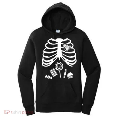 Candy X-Ray Skeleton Rib Cage Women's Hoodie