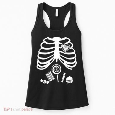 Candy X-Ray Skeleton Rib Cage Women's Tank Top
