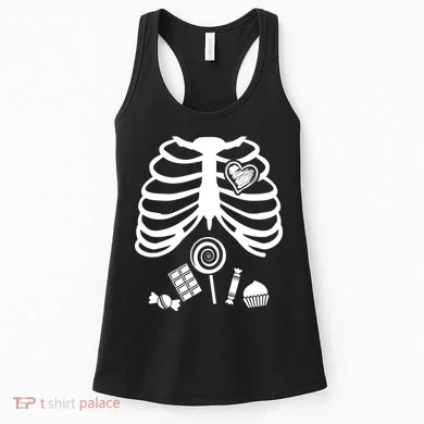 Candy X-Ray Skeleton Rib Cage Women's Tank Top