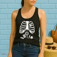 Candy X-Ray Skeleton Rib Cage Women's Tank Top thumb 2