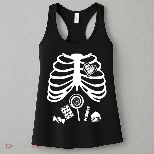 Candy X-Ray Skeleton Rib Cage Women's Tank Top