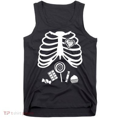 Candy X-Ray Skeleton Rib Cage Tank Top