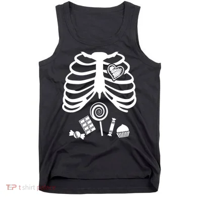 Candy X-Ray Skeleton Rib Cage Tank Top