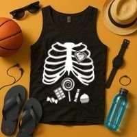 Candy X-Ray Skeleton Rib Cage Tank Top thumb 4