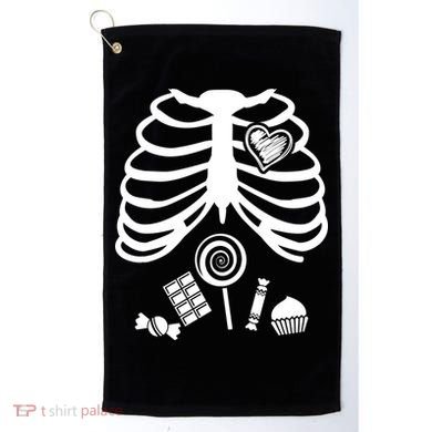 Candy X-Ray Skeleton Rib Cage Golf Towel