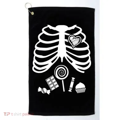 Candy X-Ray Skeleton Rib Cage Golf Towel