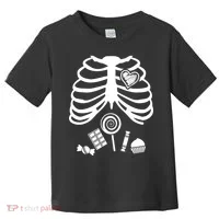 Candy X-Ray Skeleton Rib Cage Toddler T-Shirt thumb 0