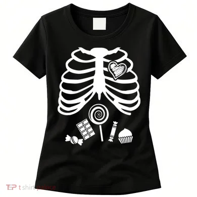 Candy X-Ray Skeleton Rib Cage Women's T-Shirt