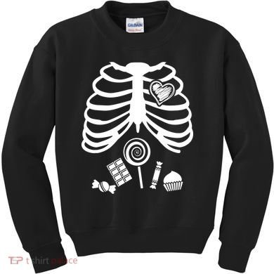 Candy X-Ray Skeleton Rib Cage Kids Sweatshirt
