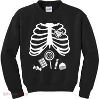 Candy X-Ray Skeleton Rib Cage Kids Sweatshirt thumb 0