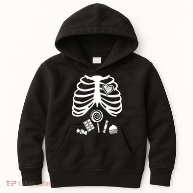 Candy X-Ray Skeleton Rib Cage Kids Hoodie