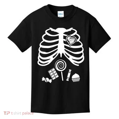 Candy X-Ray Skeleton Rib Cage Kids T-Shirt