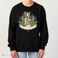 Cannabis Lady Smoking Pot Women's Sweatshirt thumb 0