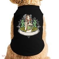 Cannabis Lady Smoking Pot Doggie Tank thumb 0