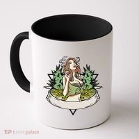 Cannabis Lady Smoking Pot Coffee Mug thumb 0
