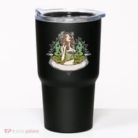 Cannabis Lady Smoking Pot Tumbler thumb 0