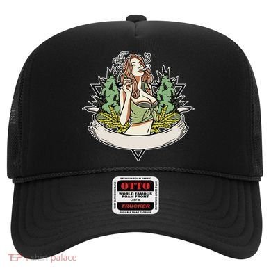 Cannabis Lady Smoking Pot Hat