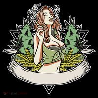 Cannabis Lady Smoking Pot Toddler Hoodie thumb 2