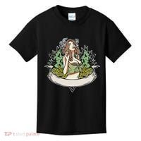 Cannabis Lady Smoking Pot Kids T-Shirt thumb 0