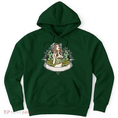 Cannabis Lady Smoking Pot Hoodie
