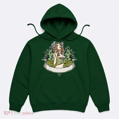 Cannabis Lady Smoking Pot Hoodie
