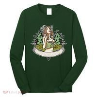Cannabis Lady Smoking Pot Long Sleeve Shirt thumb 0