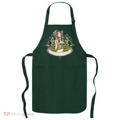 Cannabis Lady Smoking Pot Apron
