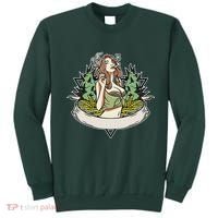 Cannabis Lady Smoking Pot Sweatshirt thumb 0
