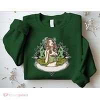 Cannabis Lady Smoking Pot Sweatshirt thumb 2